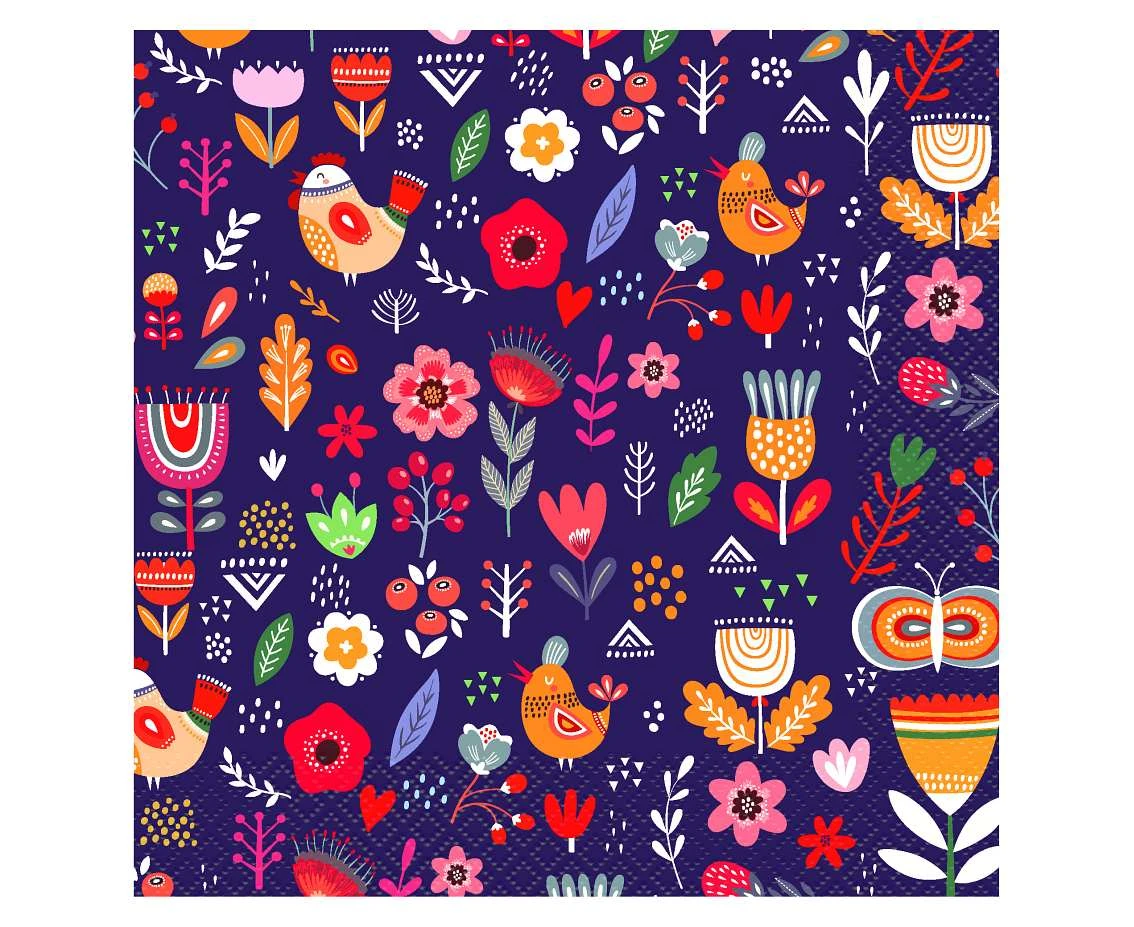 Serwetki Kolekcja Summer - Have fun (dark), certyfikat FSC, 33x33 cm/ 20 szt. KK
