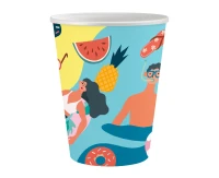 Kubeczki pap. Kolekcja Summer - Let''s Party (beach), 250 ml/ 6 szt. KK
