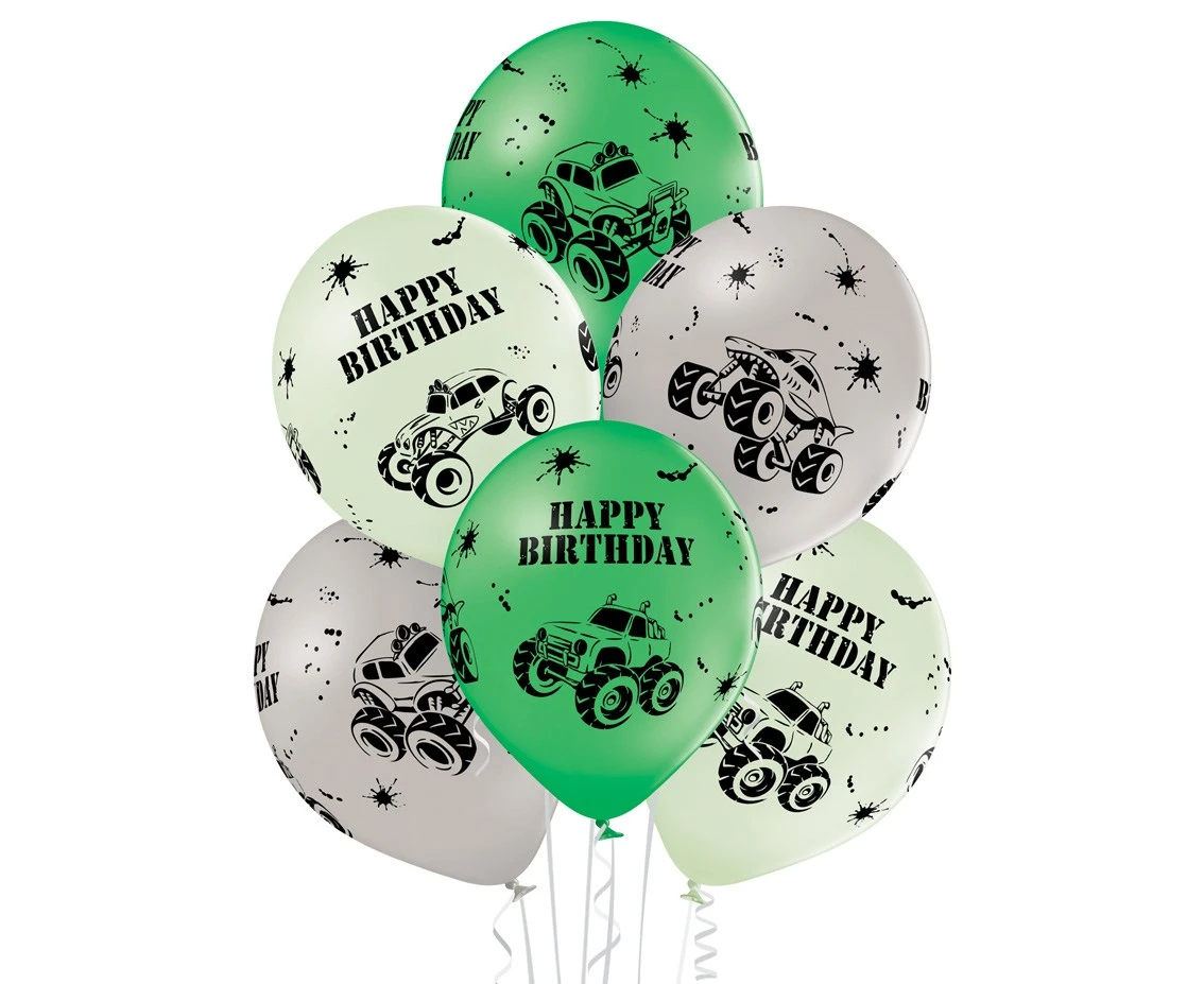 Balony Belbal 12", D11, monster truck mix, 6szt.