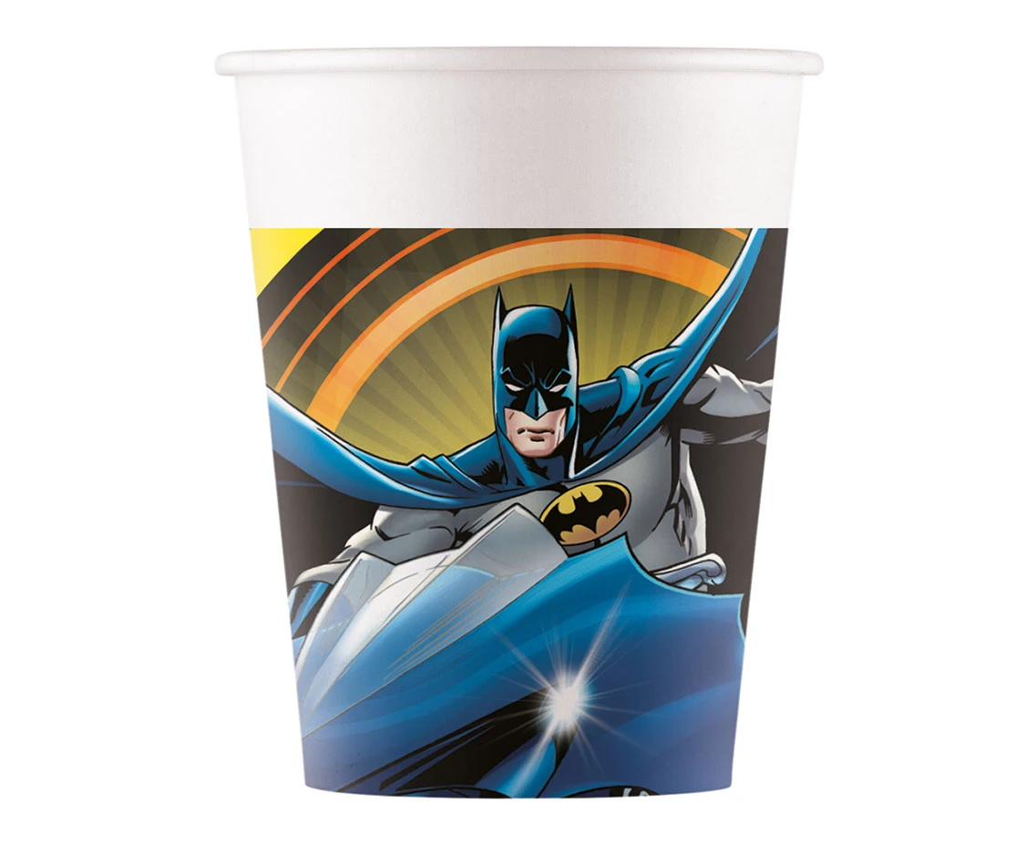 Kubeczki papierowe (WM), Batman, 200ml, 8 szt. (SUP label)
