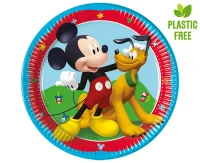 Talerzyki papierowe Mickey- Rock The House, next generation 20cm, 8 szt. (plastic-free) KK