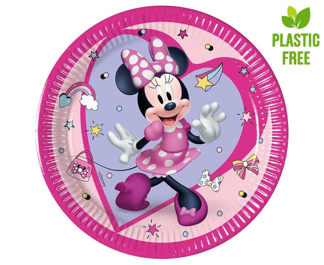 Talerzyki papierowe Minnie Junior, next generation 20cm, 8 szt. (plastic-free) KK