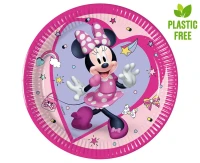 Talerzyki papierowe Minnie Junior, next generation 20cm, 8 szt. (plastic-free) KK