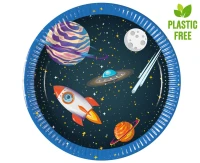 Talerzyki papierowe Rocket Space (next generation) 20 cm, 8 szt. (plastic-free) (papier FSC) KK