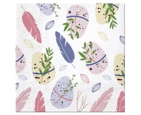 Serwetki papierowe Easter Feather 33x33 cm / 20 szt.