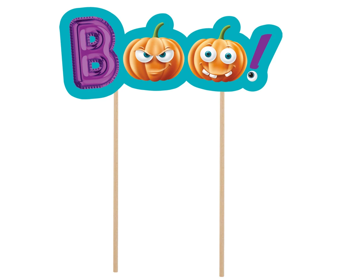 Dekoracja na tort Boo Dynie Halloween KK