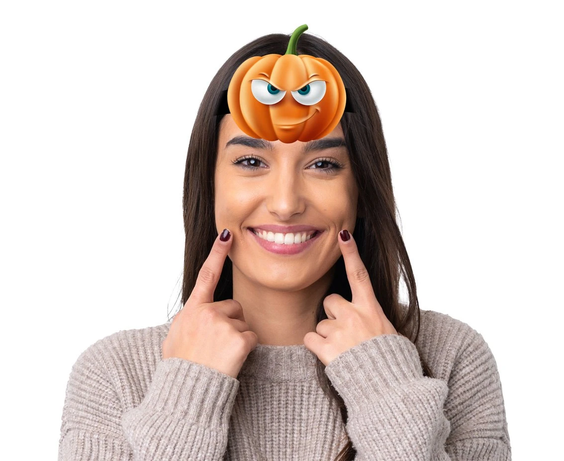 Opaski papierowe na głowę Boo, mix, 4 szt.