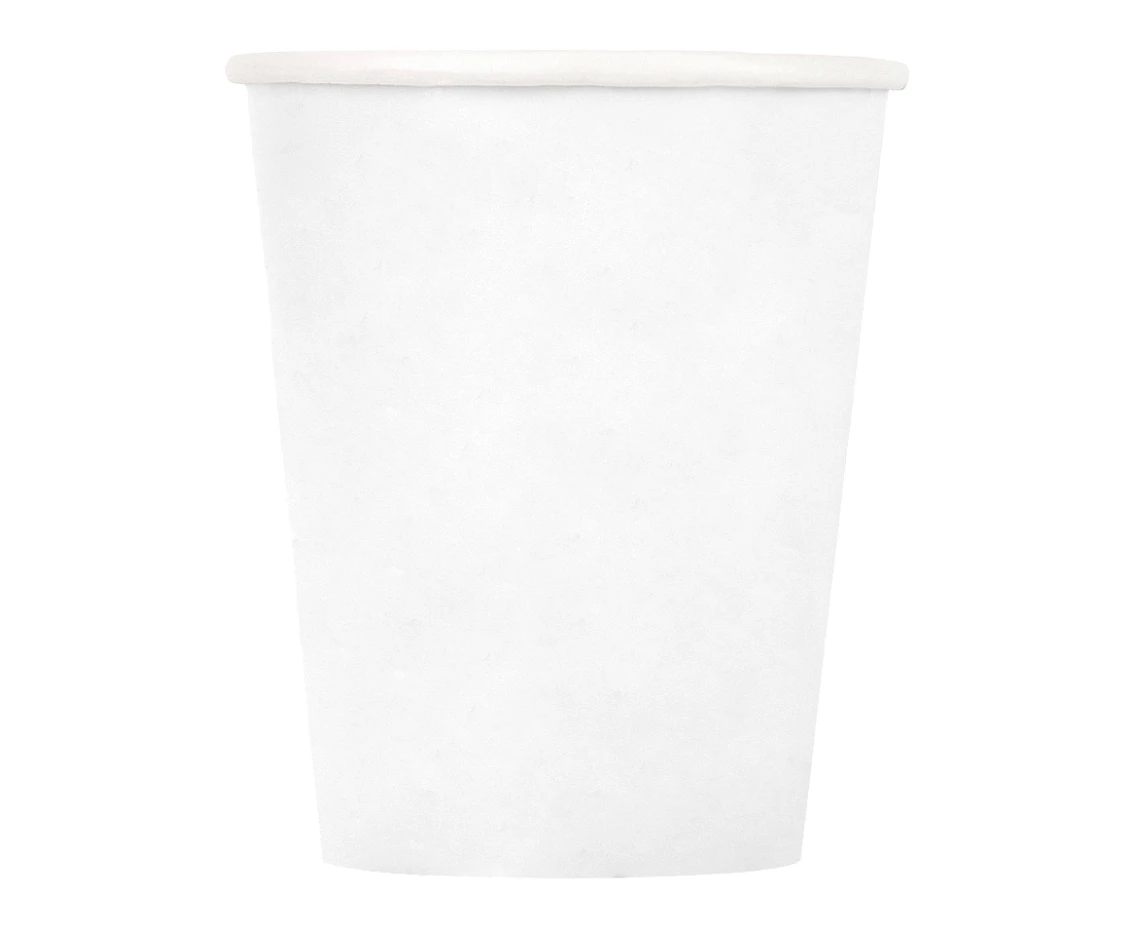Kubeczki papierowe białe, 270ml, 8 szt.