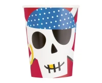 Kubeczki papierowe Ahoy Pirate, 266 ml, 8 szt. (sup label) KK