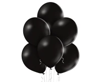 Balony Belbal 12", B105-025, (pastel black) pastel czarne, 50szt. KK
