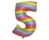 Balon foliowy FX - Number 5 POP IT 69" cm KK, niepakowany