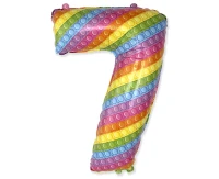 Balon foliowy FX - Number 7 POP IT 69" cm KK, niepakowany