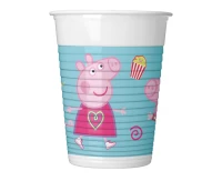 Kubeczki plastikowe (WM) Peppa Pig Messy Play, 200 ml, 8 szt. (SUP label) KK