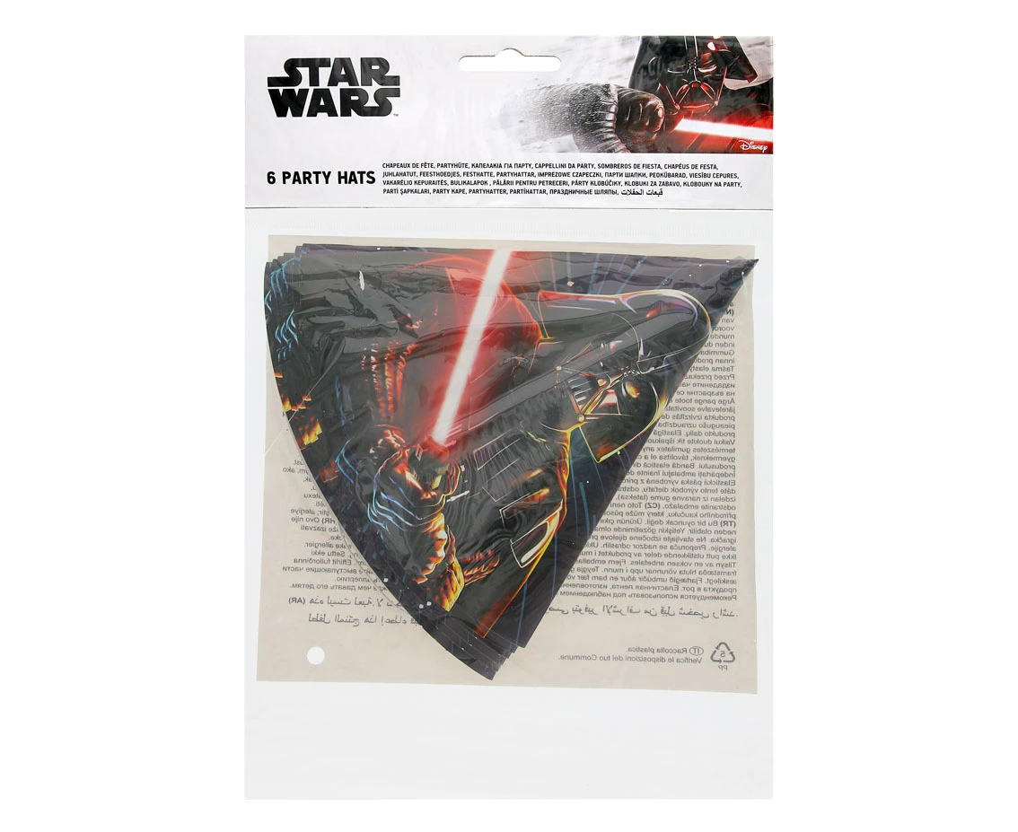 Czapeczki papierowe "Star Wars Galaxy" 6 szt.