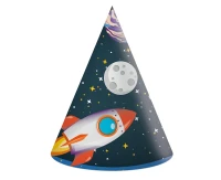 Czapeczki papierowe Rocket Space, 6 szt. KK