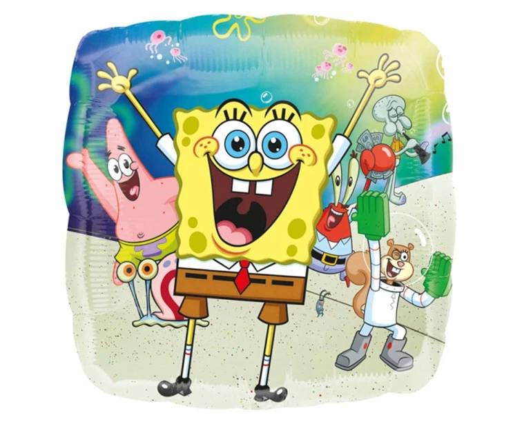 Balon foliowy 18" SQR - SpongeBob, zapakowany KK