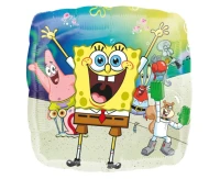 Balon foliowy 18" SQR - SpongeBob, zapakowany KK