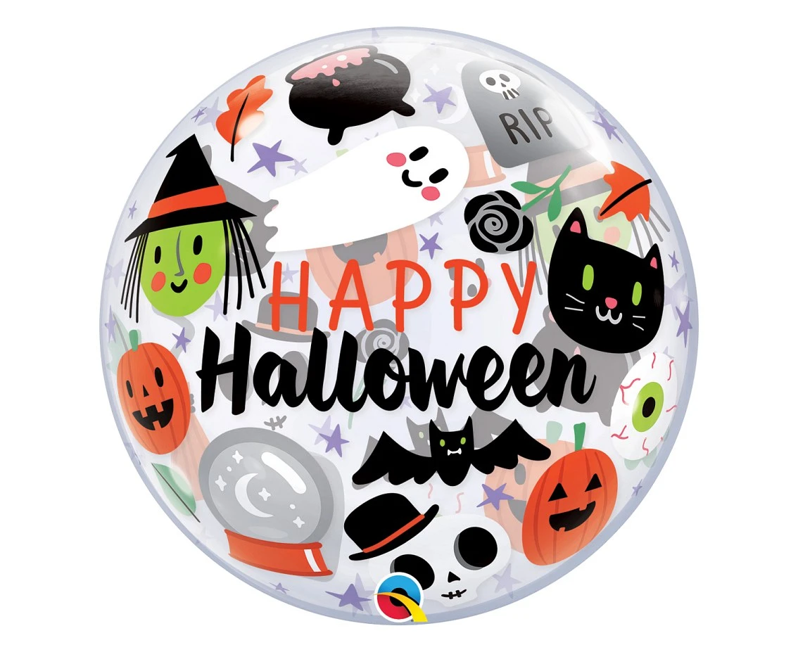 Balon foliowy 22" QL Bubble Poj. "Everything Halloween" KK