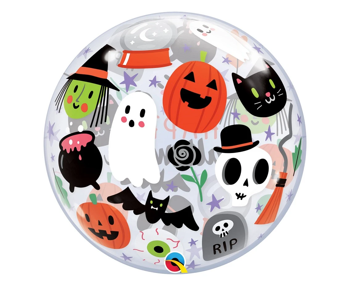 Balon foliowy 22" QL Bubble Poj. "Everything Halloween" KK