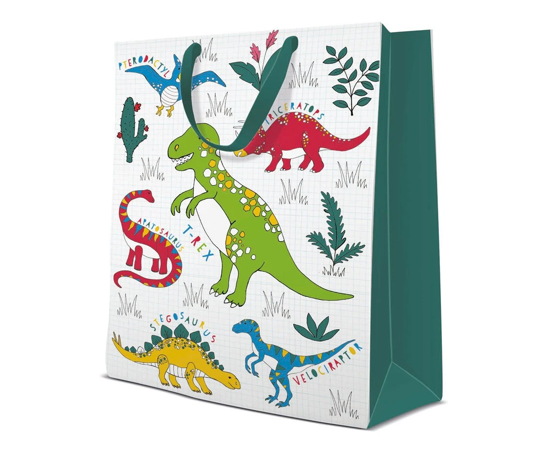 Torebka prezentowa Dinosaur 30x41x12 cm
