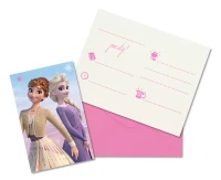 Zaproszenia z kopertami "Frozen 2: Wind Spirit", 6 szt. (papier FSC) KK