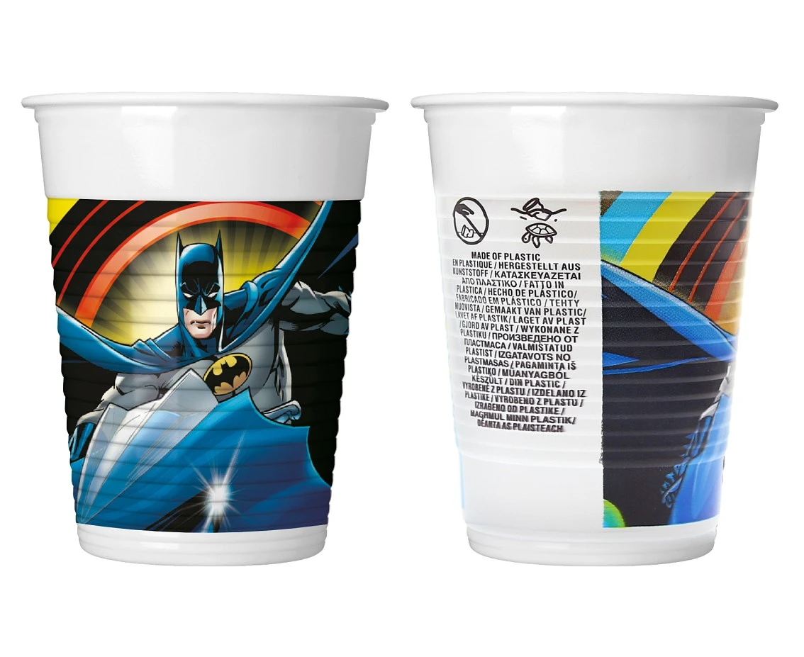 Kubeczki plastikowe (WM) Batman Rogue Rage, 200 ml, 8 szt. (SUP label) KK