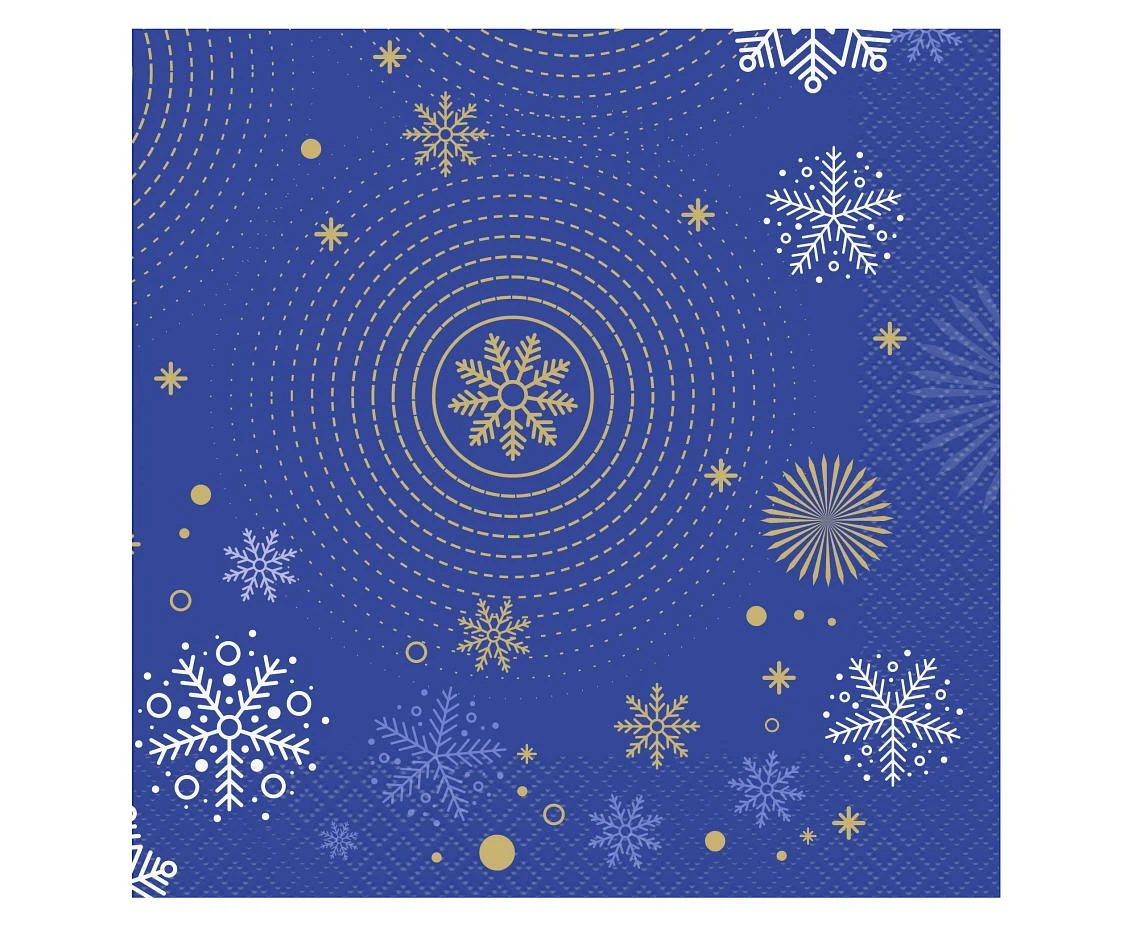 Serwetki Hello Winter Navy Blue, certyfikat FSC, 33x33 cm/ 20 szt. KK