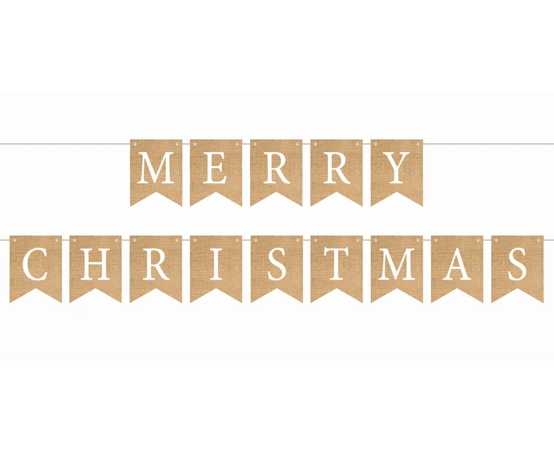 Girlanda papierowa Merry Christmas, 10x13 cm, 250 cm KK
