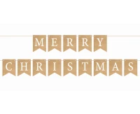 Girlanda papierowa Merry Christmas, 10x13 cm, 250 cm KK