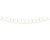 Girlanda papierowa Christening, flagi 13.5x17.5 cm, 300 cm KK