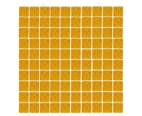 Panel dekoracyjny holo złoty, przezroczyste tło, 30x30 cm/ 100 kwadratów KK