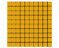 Panel dekoracyjny holo złoty, czarne tło, 30x30 cm/ 100 kwadratów KK
