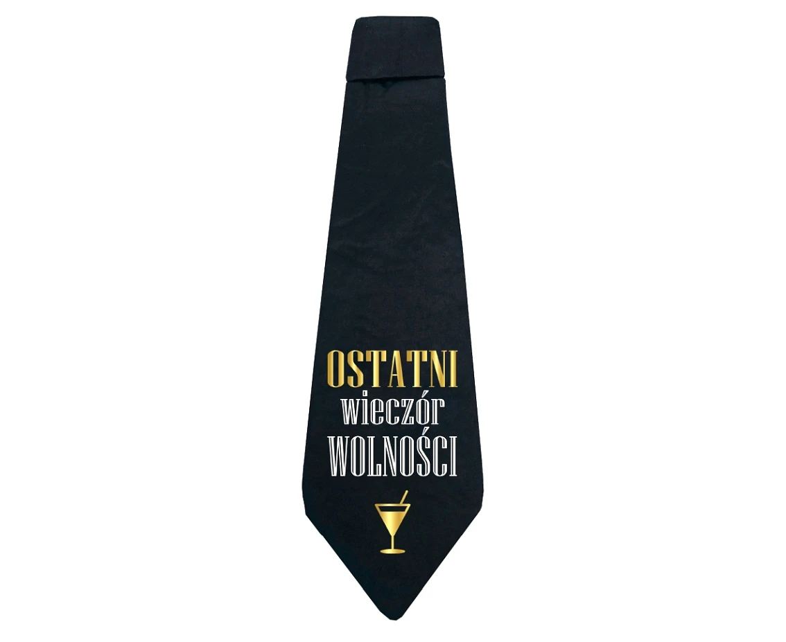 Krawat Ostatni Wieczór Wolności - B&G Party, 10x32 cm KK