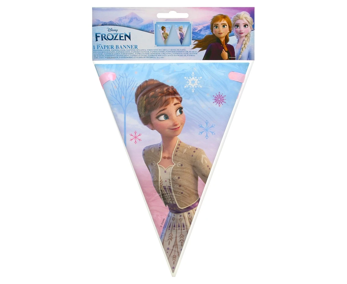 Banner Frozen 2: Wind Spirit, flagi (papier FSC) KK