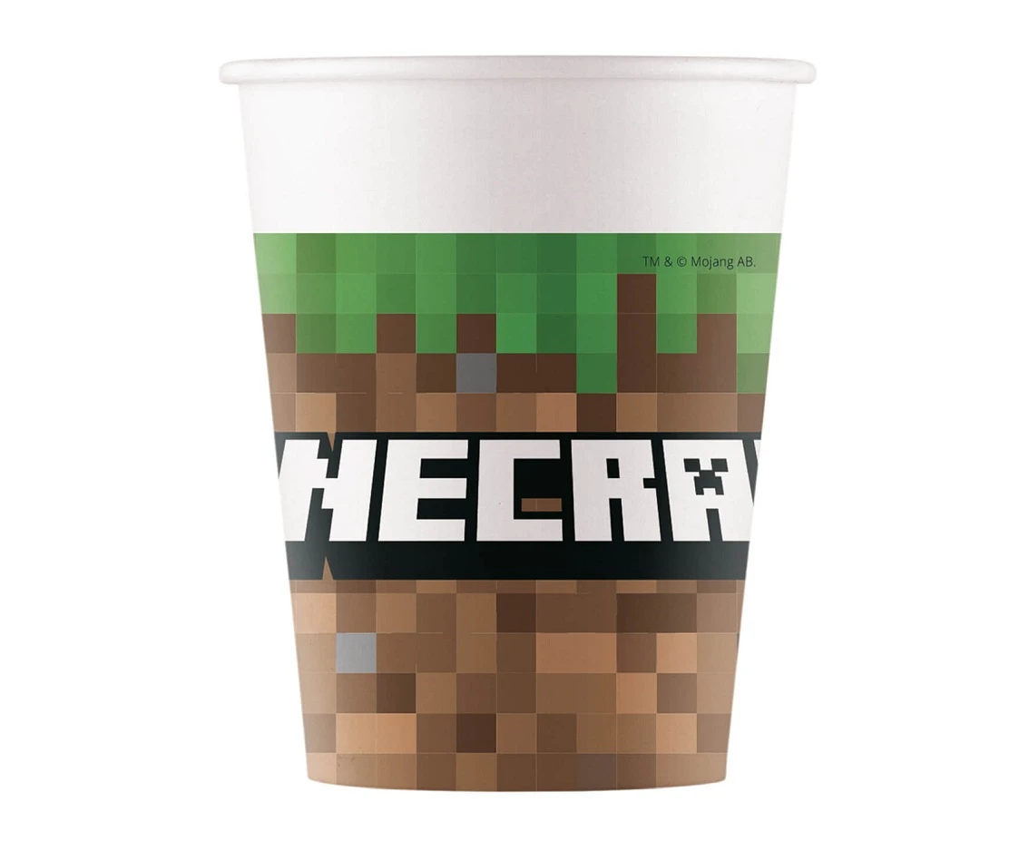 Kubeczki papierowe (WM) Minecraft, 200ml, 8 szt. (SUP label)