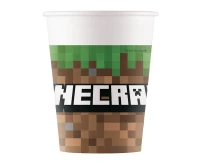 Kubeczki papierowe (WM) Minecraft, 200ml, 8 szt. (SUP label)