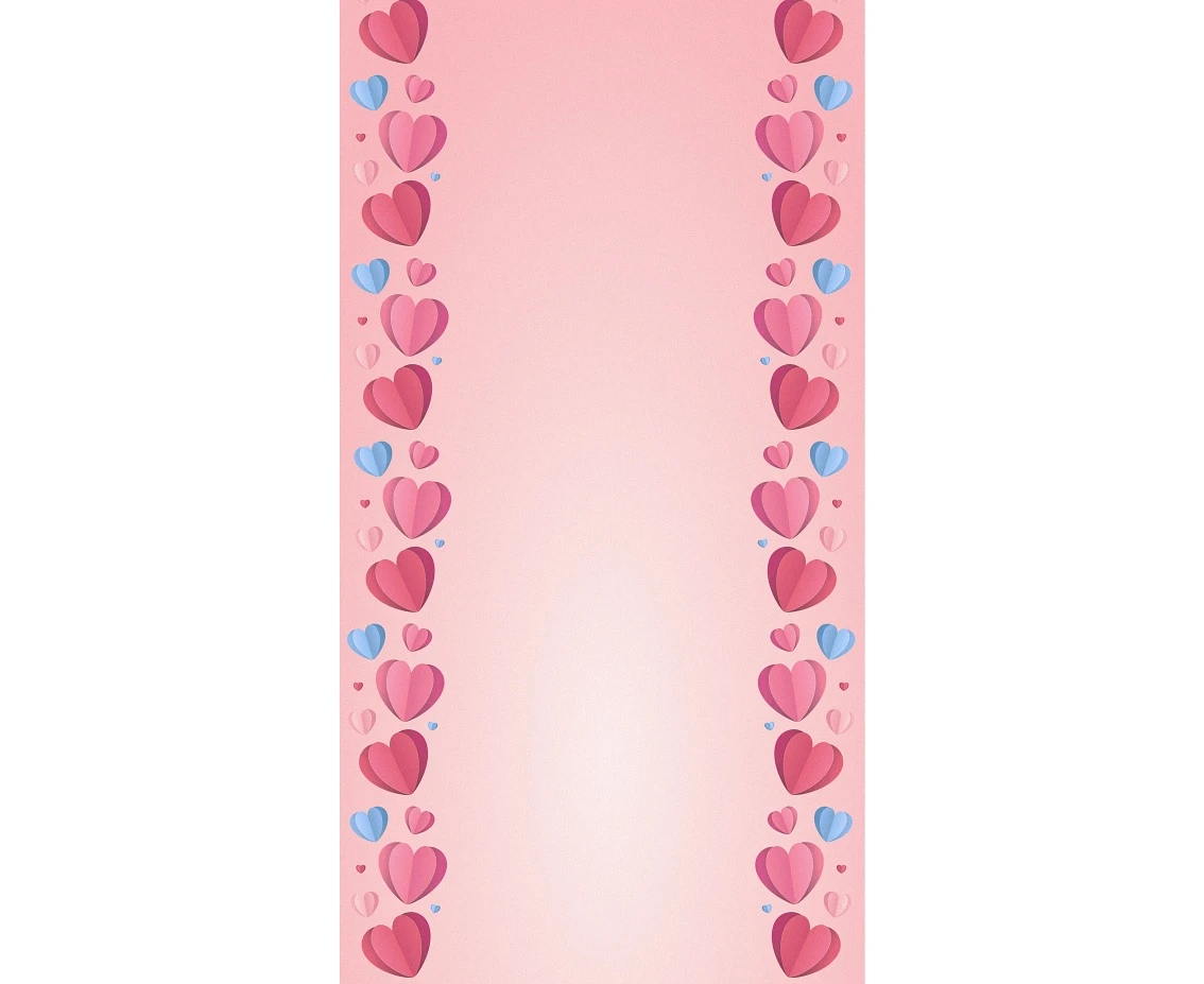 Bieżnik papierowy Love is in the air - Serduszka, 33x200 cm KK