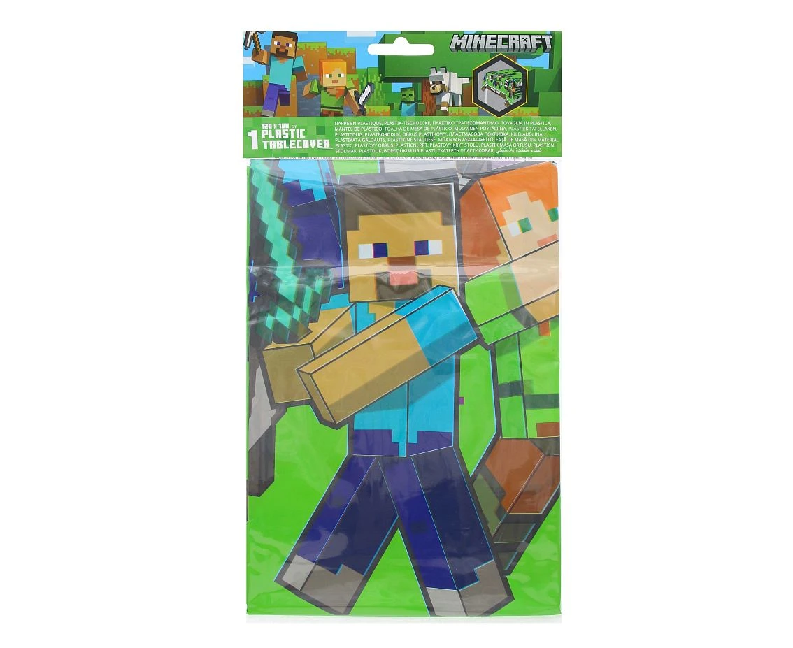 Obrus plastikowy Minecraft, 120x180 cm