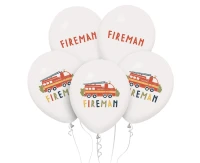 Balony Fireman, 12 cali/ 5 szt.