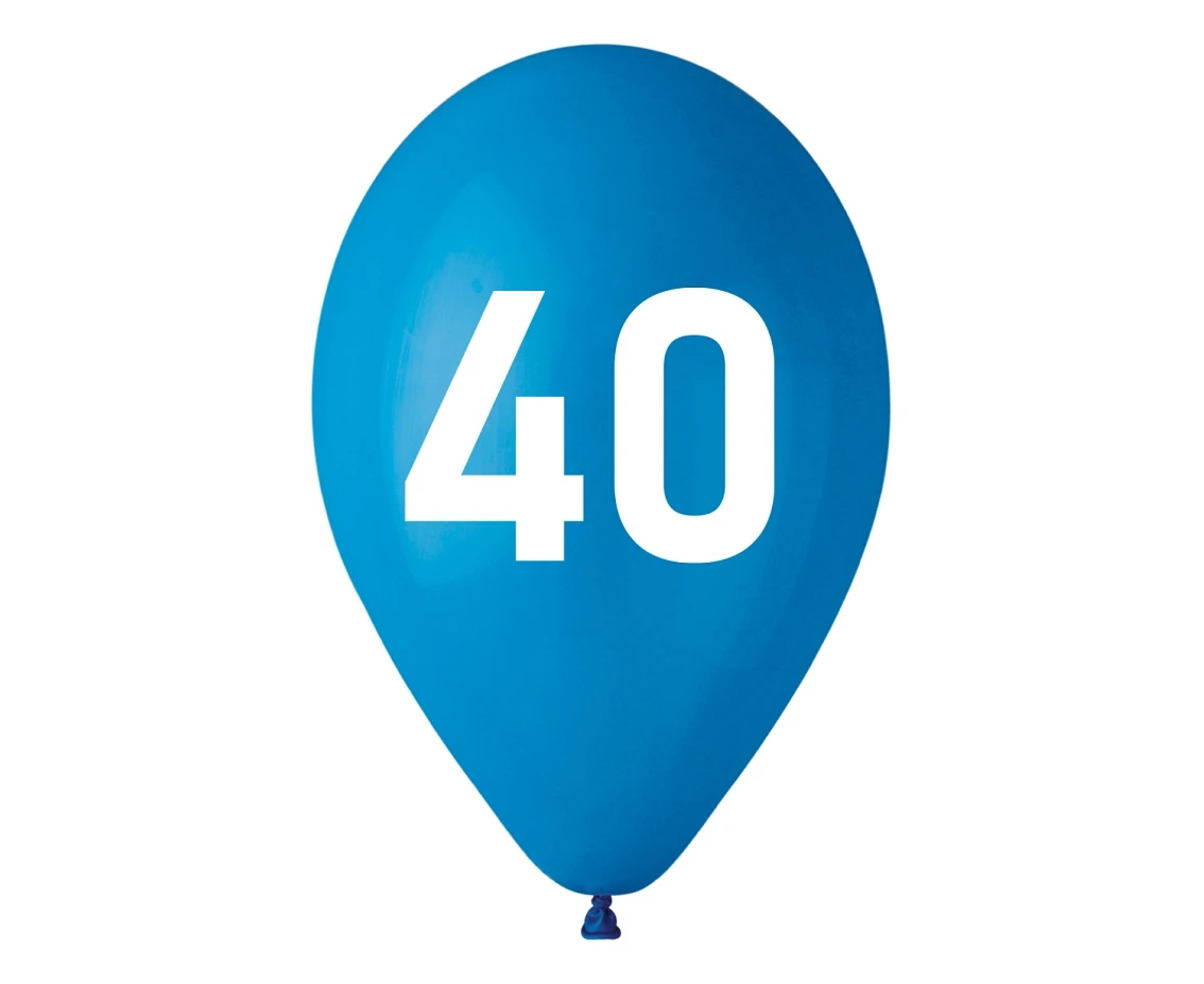 Balony 40, niebieskie, 12"/ 5 szt. KK