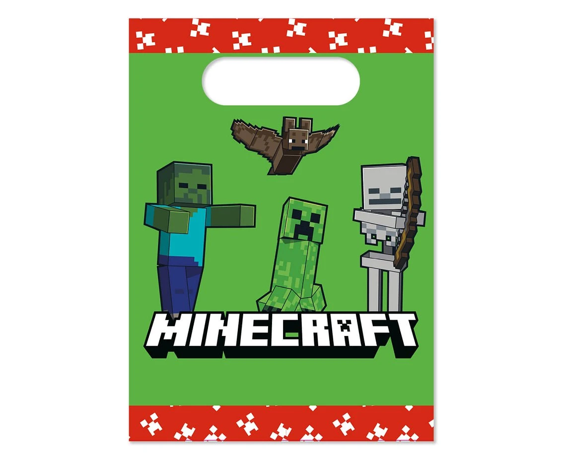 Torebki papierowe Minecraft, 4 szt.