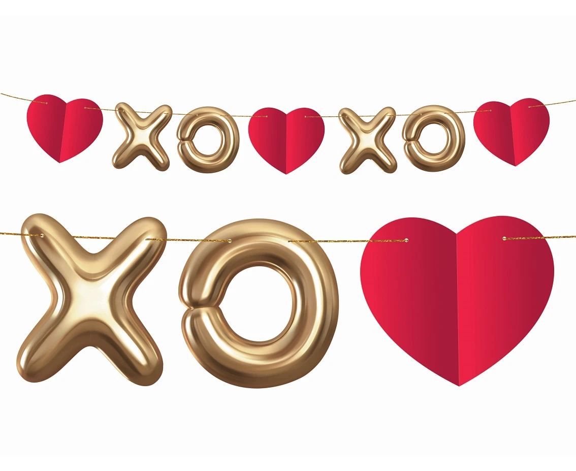 Girlanda papierowa XoXo, 200 cm KK