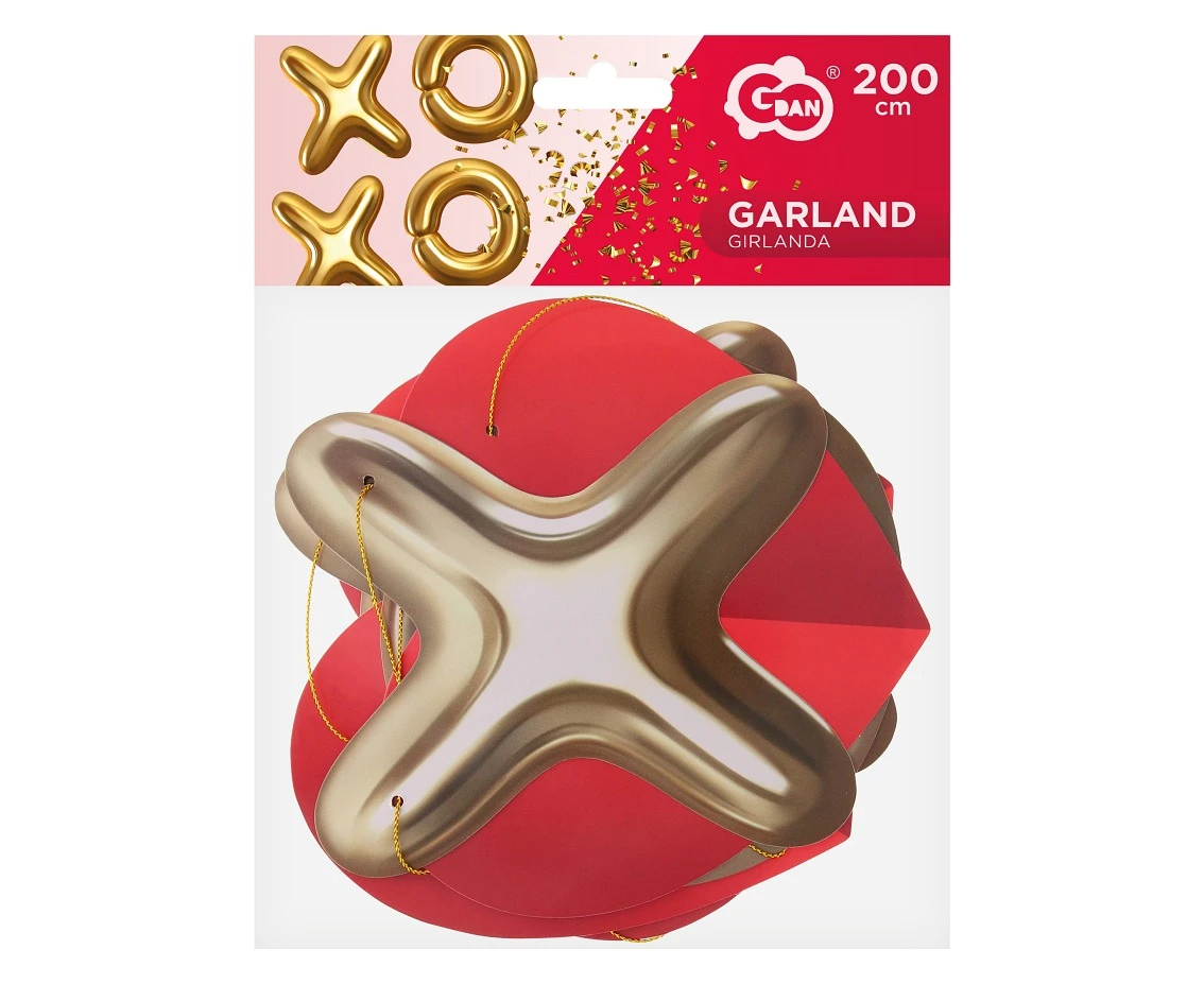 Girlanda papierowa XoXo, 200 cm KK