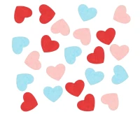Konfetti bibułkowe Love is in the air, eco-friendly, mix, 20 g.