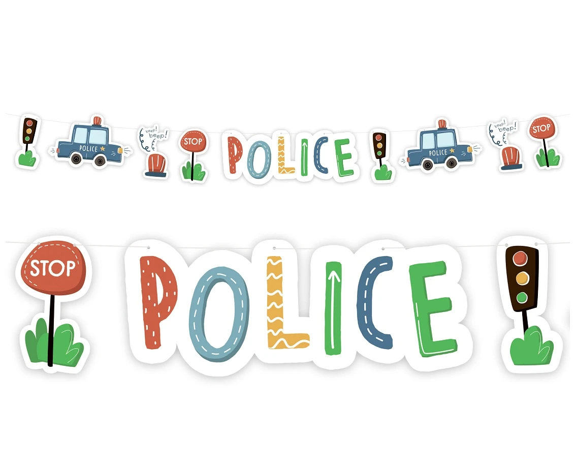 Girlanda papierowa Police, 300 cm KK