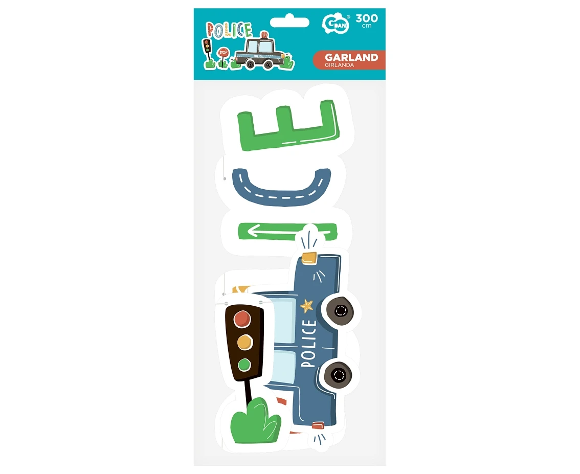 Girlanda papierowa Police, 300 cm KK