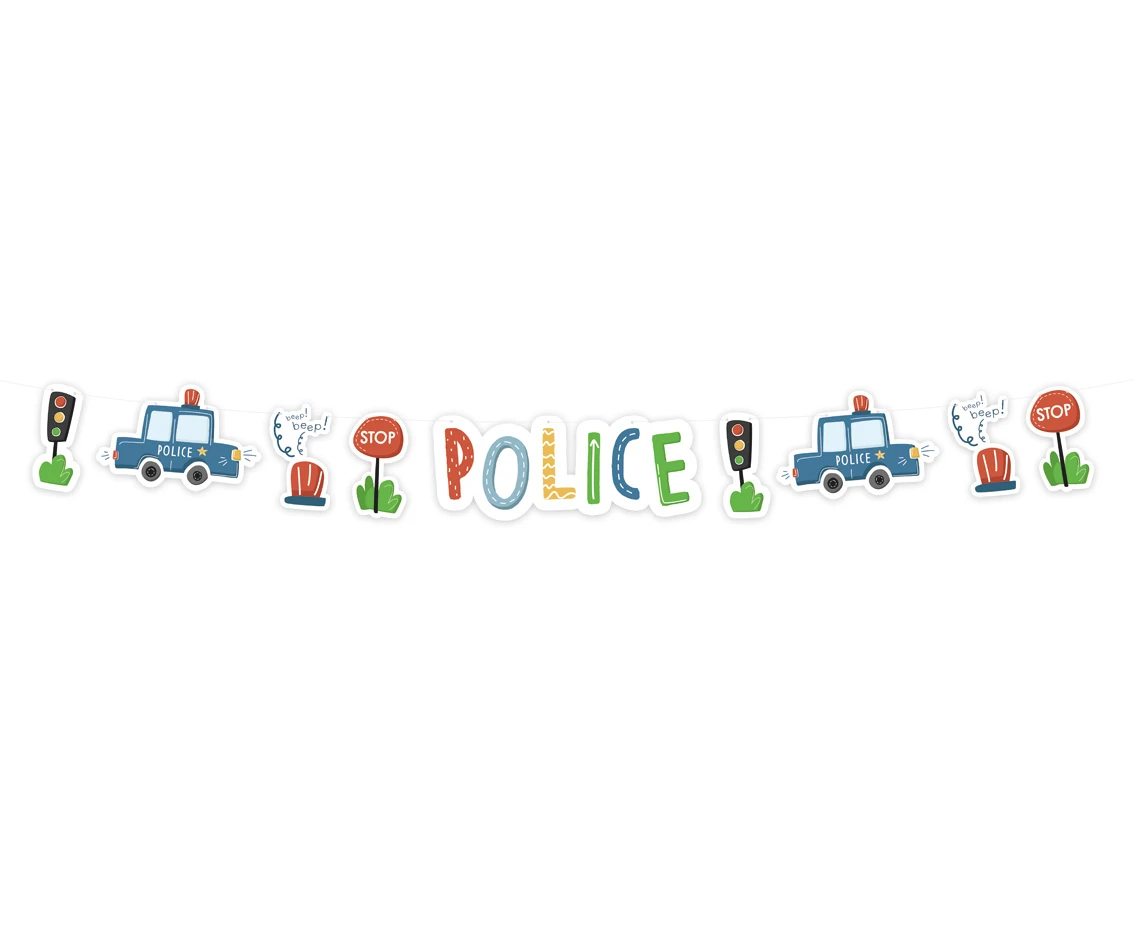 Girlanda papierowa Police, 300 cm KK