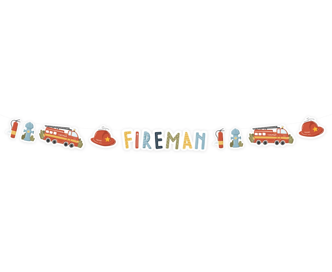 Girlanda papierowa Fireman, 300 cm KK