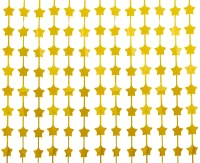 Kurtyna B&C Gwiazdki, matowa złota, 100x200 cm KK
