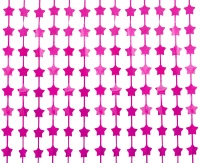 Kurtyna B&C Gwiazdki, matowa magenta, 100x200 cm KK
